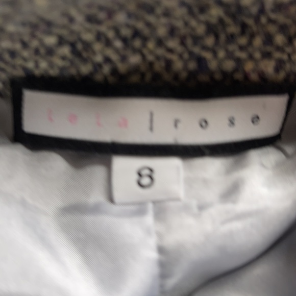 Lela Rose 2 piece Wool / Cashmere  Dress - Top and skirt size 8 - Picture 6 of 6